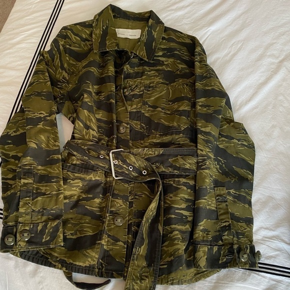 Proenza Schouler- Camouflage Jacket with Removable Belt - Picture 10 of 10